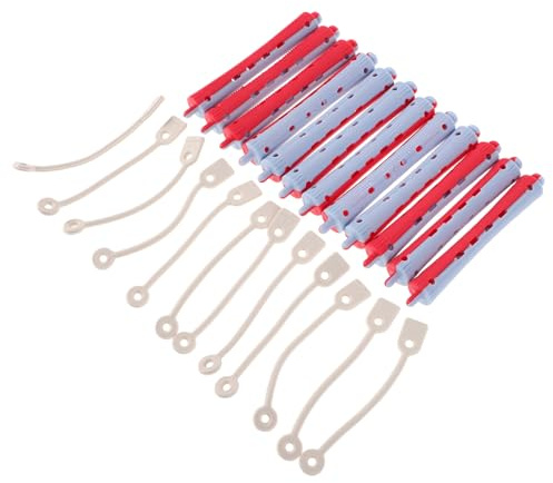 Healifty 12pcs Hair Curler Rollers for Women Salon and Home Use Versatile Perm Rods for Loose Curls and Wave Hair Styling Safe Soft Plastic Curling Rods for Voluminous Curls