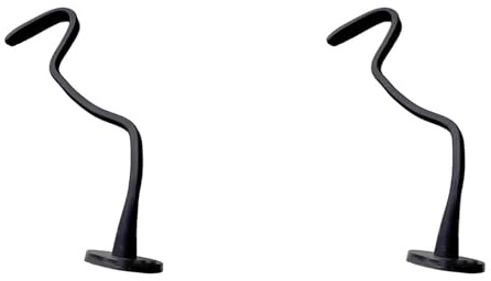 Generchin 2X Support Porte Lave-Linge à Chargement Frontal,Support Flexible pour Porte Lave-Linge et Sèche-Linge,Garde Porte du Lave-Linge et du Sèche-Linge Ouverte pour Garder au Sec - Noir
