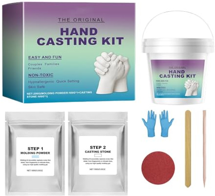 Kit Mano Romantico Artigianale Sentimentale | Kit Mani Unite da per Festa Compleanno Matrimonio San Festa della Mamma Fidanzamento Serata di Coppia