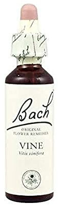 Bach - Flor de Bach Vine, Complemento Alimenticio, con Extracto de Flores de Vid, Uva de Alc 27% Vol, Ayuda a Gestionar las Emociones Cuando Se Quiere Respeto - 20 ml
