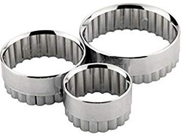 Zodiac KD10720 Stainless Steel Pastry Cutter, 8cm/7cm/6cm, 3 Pieces