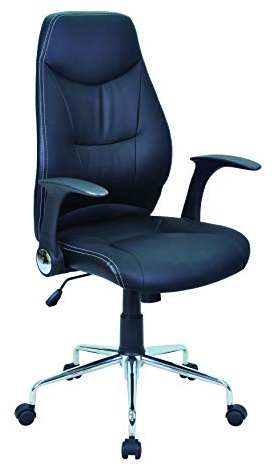 Links Fashion Home kontorsstol Laeyer svart 108,5 x 64 x 66 cm