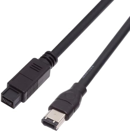 chenyang 70,87 Zoll FireWire Kabel,IEEE 1394a 6Pin auf 9Pin IEEE 1394b Firewire 400 auf 800 Kabel für Datenübertragung Videoaufnahmekarte