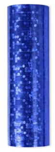 Luftschlangen, Metallic Holografie, BLAU, 1 Rolle