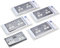 Pck 5 – Bg-nexus-metal double 13 A Prise, finition chrome poli, inserts Blanc