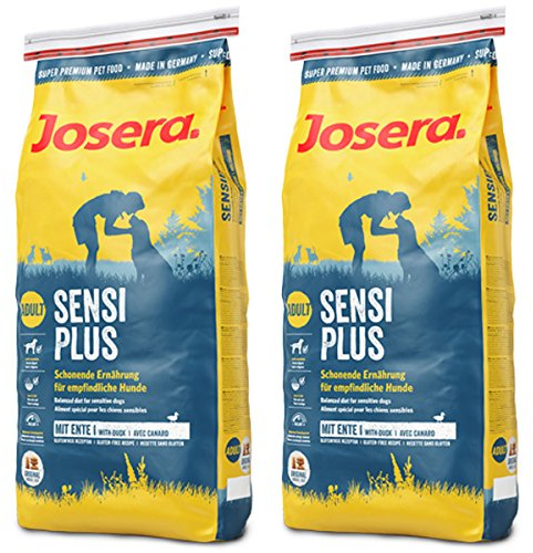Josera 2 x 15 kg SensiPlus Sparpaket für Hunde mit normaler Aktivität, Granulatgröße ~2,05 cm, leicht verdaulich, 30 kg