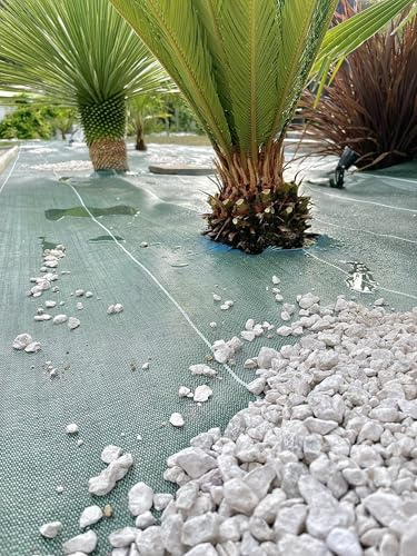 130g/m2 Toile Bache de paillage tissée Anti-Mauvaises Herbes Largeur 3,3m Longueur 25m