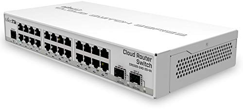 Mikrotik CRS326-24G-2S+in commutateur réseau Géré Gigabit Ethernet (10/100/1000) Connexion Ethernet, supportant l'alimentation Via ce Port (PoE) Blanc