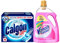 Calgon 3-in-1 Washing Machine Water Softener 75 Tablets and Vanish Gold Oxi Advance Fabric Stain and Odour Remover Gel 2250ml