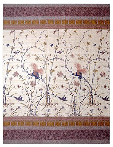 Bassetti Fong Tagesdecke aus 112% Baumwolle in der Farbe Creme v.8, Maße: 265x255 cm - 9320136