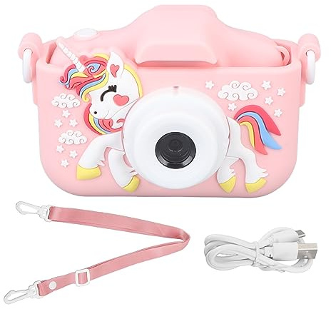 Wifehelper Enfants Selfie Caméra Mignon Double Lentille Enfants Caméra Caméras Vidéo Numériques pour Tout-Petits Photographie Enregistrement Vidéo Jeu Musique Appareil Photo Numérique Jouet