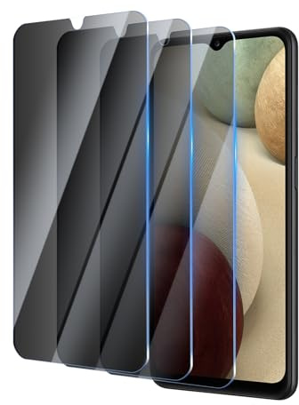 YUXINDZ 3 Stück Sichtschutz Schutzfolie für Samsung Galaxy A12/A13/A03/A03S/A04/A32 5G, Anti-Spy Displayschutz Folie Blickschutzfolie, 9H Härte, Anti-Kratzer, Bläschenfrei
