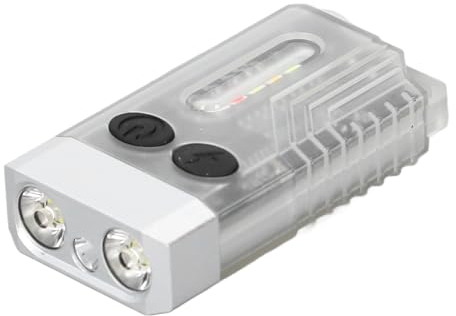 YDuupxe LED Piccola Potente Torcia EDC 1000LM 365NM Luce UV Tipo C Mini Portachiavi Ricaricabile Flash per Campeggio, Esterno, Emergenza
