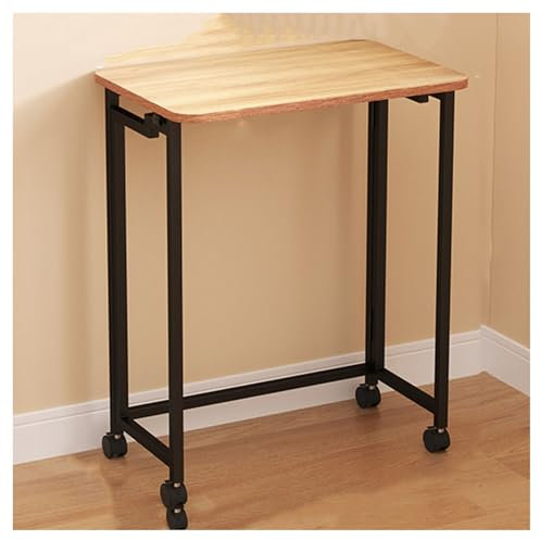 Klappbarer Schreibtisch mit Rollen Verwandelbarer Schreibtisch 75 Zentimeter Kleiner Klappbarer Schreibtisch Geeignet for Enge Räume Platzsparender Computertisch for Das Home-Office