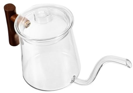 MAGICLULU Jarra De Café De Vidrio Transparente Tetera Mango Ergonómico y Hogar y Uso Familiar
