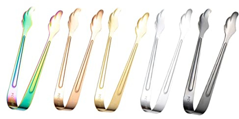 MAGICLULU Lot De 5 Pinces À Sucre En Acier Inoxydable Pour Buffet Barbecue Maison Fête