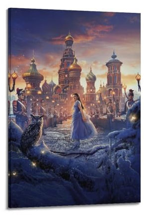 FOWNJCIA Poster décoratif sur toile du film Casse-noisette et les quatre royaumes - Impression d'art moderne pour chambre à coucher - 30 x 45 cm