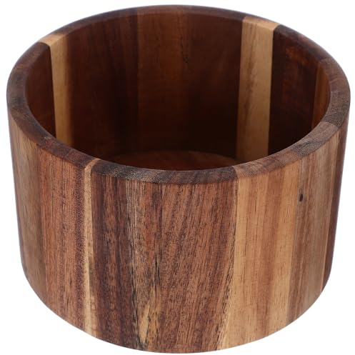 Cabilock Porta utensilios de madera de estilo rústico: soporte para utensilios de cocina, ideal para cubiertos, espátulas y aperitivos, organizador de encimera con decoración rústica de estilo