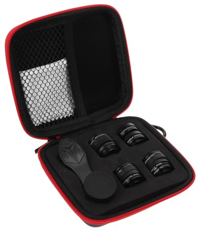 iplusmile Filtros De Cámara Móvil para Lente Macro Clip Portátil y Gran Angular para Fotos y Videos Viajes Color Negro