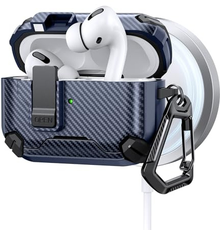 Obotsnoi Coque antichoc à verrouillage automatique pour capsules de 3e génération | Support de téléphone de charge et coque de protection pour pods Eaphone Case