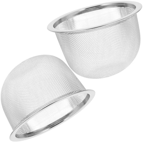 LOEFLIFA Lot de 2 Infuseurs à Thé Réutilisables en Acier Inoxydable Passoires à Thé 8 CM de Diamètre et Bouilloire Vrac Usage Quotidien