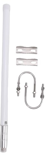 Denash Antena de Doble Banda, Antena de Estación Base VHF UHF 144 430MHz con Conector Hembra PL259, para Sistemas Repetidores de Radioaficionados Actividades Al Aire Libre