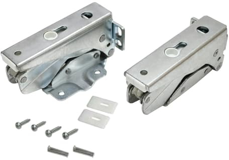 2x Trade-Shop Scharnier oben unten kompatibel mit Hettich 10246 0.5, 3363 5.0, 3904 5.0/45, 481241719342 Kühlschrank Gefrierschrank