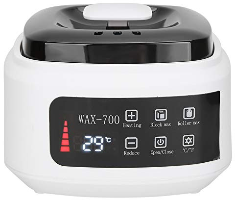 Pongnas professionell 500 ml vaxvärmare, automatisk temperaturkontroll, elektrisk hårborttagningsvaxsmältningsmaskin för hemmabruk i salongen, ABS-material ( 220 V)