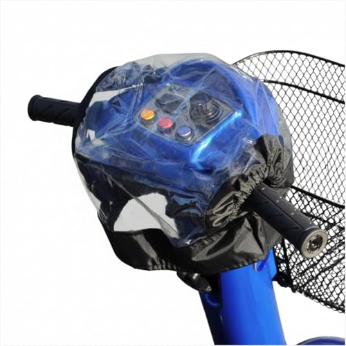 iCan Products Mobility Scooter Small Panel Rain Cover with Clear Viewing Window – Waterproof Handlebar Weather Shield for Scooter Controls and Dashboard Protection, Universal Fit Design