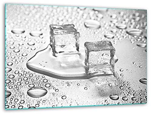 TMK ArtDeko – Schneidebrett Glas – Glasschneidebrett für die Küche 40x30 cm – Robust, Hygienisch & Rutschfest – Glas Schneidebrett – Zusätzliche Arbeitsfläche – Vielseitige Nutzung
