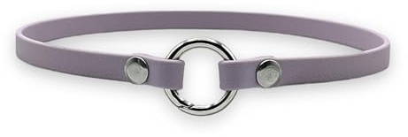 Markenhalsband Classic aus BioThane® für Hunde- oder Steuermarken | dünn & leicht (Flieder)