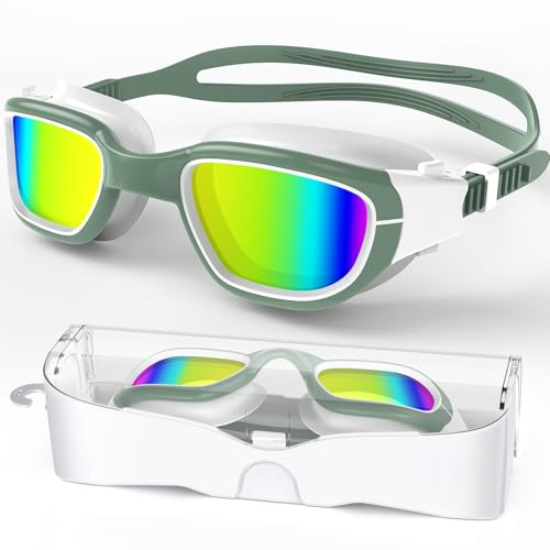 Zeligerstar Polarisiert Schwimmbrille,Anti-Beschlag swimming goggles für Erwachsene Jugendliche,Polarisierte UV-Schutzbrille Schwimmbrille für Herren und Damen