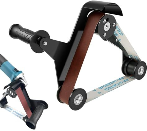 Lijadora de banda para madera tubos, lijadora de banda para tubos - Lijadora de acero inoxidable para madera y tubos - Mango ergonómico Herramienta para eliminar óxido, arañazos