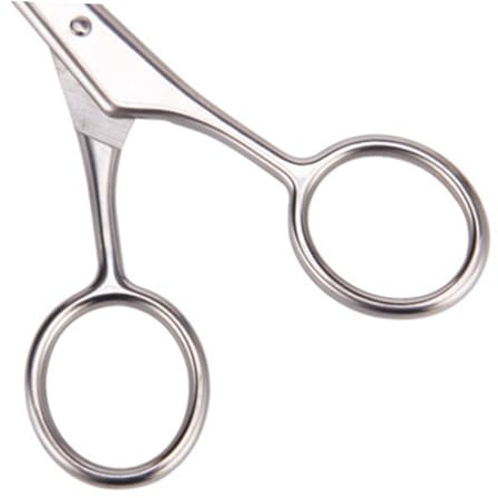 ABOOFAN Forbici per Barba e Baffi in Acciaio 2 Pezzi Forbici per Rifinire la Barba da Uomo Taglio Preciso per Uso Domestico e Professionale