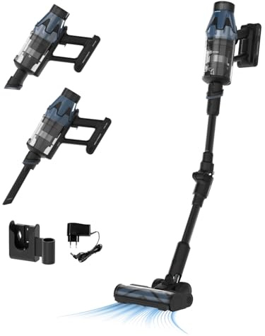 Taurus Aspiradora Escoba sin Cable Potente 780W Inhalambrica 90min Autonomia Flexible Pantalla LED con Cepillo Anti Enredos Aspirador Ligero Deposito 1,2 L Motor 310AW Digital - Nimbus Ultraboost