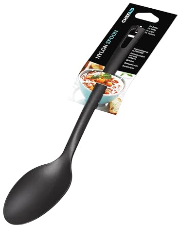 Chef Aid Black Nylon Solid Spoon