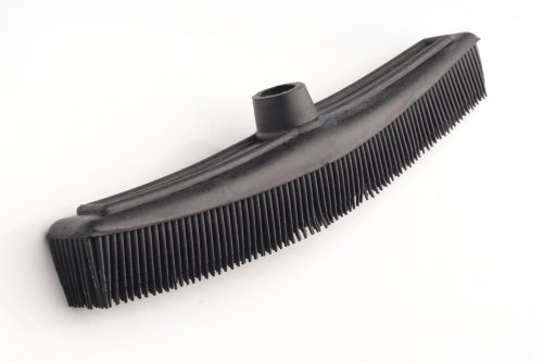 Fripac-Medis - Cepillo de barrer de goma para peluquería (30 x 5 cm), color negro