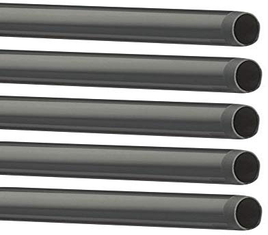 EXCOLO PVC Rohr 40 mm (5er Set, je 1 m) – Graue PVC Rohre für Sanitär, Abwasser & Installation – Hochwertige, druckfeste Kunststoffrohre – Passgenau für Muffen & Fittings – Langlebig & stabil