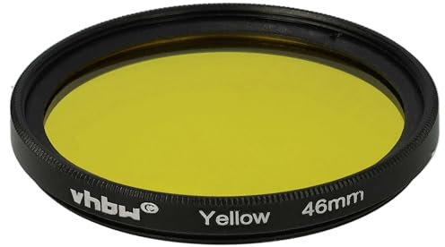 vhbw Filtro de Color Universal para Objetivos de cámaras con Rosca de 46 mm - Filtro Amarillo
