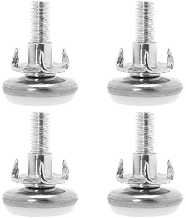 sourcing map 4pcs Stellfuß einschlagmutter Nivellierfüße M6 x 20 x 30mm | Einstellbare Richtmaschine, für Möbeltischbein