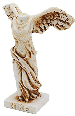 Vittoria alata di Samotracia Decorazioni per acquari di Pesce Decorazione Scultura Statue Figurine Antica Grecia Rettile Tartaruga Lucertola Serbatoi di Ragno Terrario Statua Decorazione Ornamento