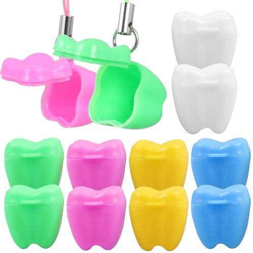 Healifty Caja De Dientes De Bebé Para Almacenamiento De Dientes De Leche Compacta Y Ligera Contenedor Práctico Para Recuerdos Infantiles