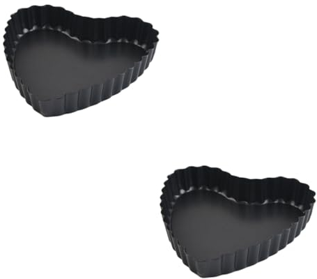 ifundom 2pcs Creative Heart-Shaped Baking Pan Premium Cake Dish for Non-Stick for Desserts Celebrations Kitchen Accessory for Home Bakers