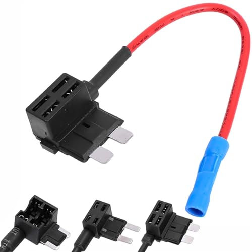 Kfz-Sicherungskasten-Stromkreis-Adapter, Kleine Und Mittlere Flachsicherung for Auto, Van, Motorrad, Wohnmobil, Boot, Traktor-Adapter (Size : 5pcs L)