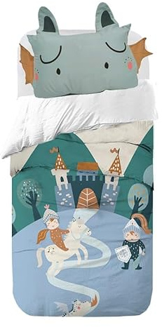 Sokios Juego de Funda nórdica Infantil Camelot - Cama 70x160 (120x180)