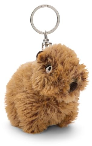 NICI Capybara Schlüsselanhänger Capy-Barbara 10cm braun - Plüsch-Begleiter Kuscheltieranhänger mit Schlüsselring für Schlüsselband, Schlüsselbund & Schlüsselhalter