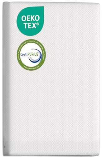 Genew Pack and Play Mattress (38x26x1.25), Portable Crib Mattress Pad for Pack N Play, Play Pen, Soft, Waterproof, Washable, Breathable Pad for Babies and Toddlers