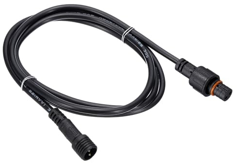 PATIKIL Cavo di Prolunga a 2 Pin 3,28 Piedi 22Awg Impermeabile Ip67 Nero | con Maschio e Femmina Su Entrambe Le Estremità, per Strisce Led