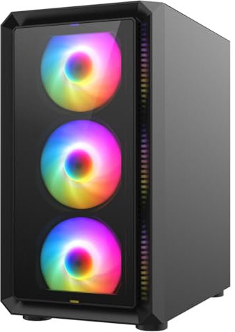 OCHW Icon Ultra Fast Gaming PC Desktop Computer AMD Ryzen 5 8500G 5.0Ghz Six Core ATI Radeon HD Vega 8 Graphics USB 3.0 1000GB SSD 16GB DDR5 Wifi Windows 11 Pro