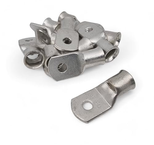 10 Pack of Copper Tube Cable Lugs Welding Crimp Battery Starter Terminals 6mm to 240mm (95mm² x 10mm)